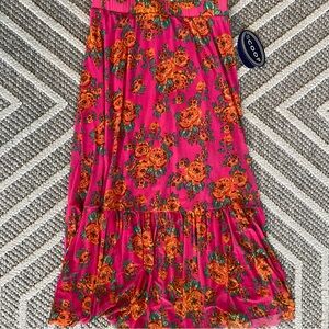 NWT Scoop Ruffle Tier Skirt in floral print size Small 4-6 🌸